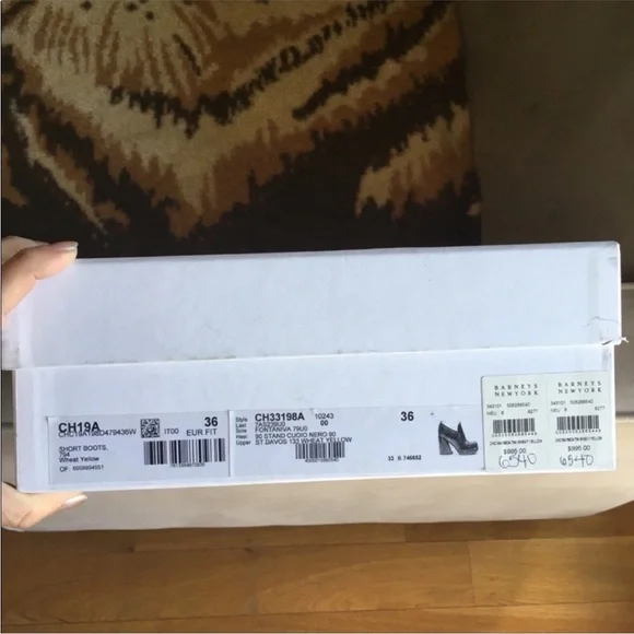 Chloé Adelie Python Loafers in Wheat Yellow 36 - Picture 10 of 11